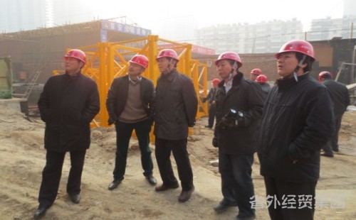 集团公司董事长肖玉龙检查北城盛龙广场商业综合体项目-易彩堂官网