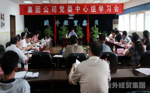 我集团公司党委中心组认真学习胡锦涛同志“七一”主要讲话精神-易彩堂官网