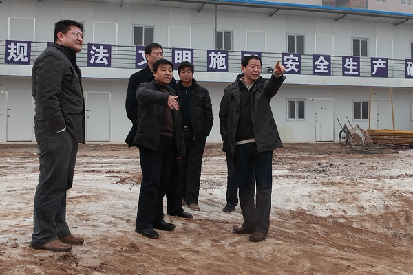 肖玉龙董事长检查我集团在富平修建工程项目事情-易彩堂官网