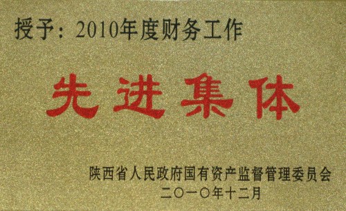 我集团被省国资委评为2010年度财务事情先进整体-易彩堂官网