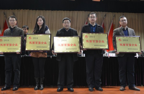 集团公司入围2014陕西企业100强-易彩堂官网
